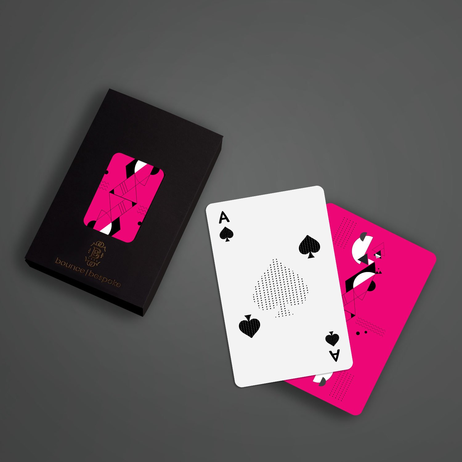 Premium Playing Cards Pink Pop Art Metallic Matte Pc